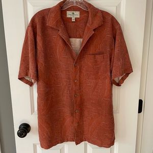 Island Shores Washable Silk Button Down Top